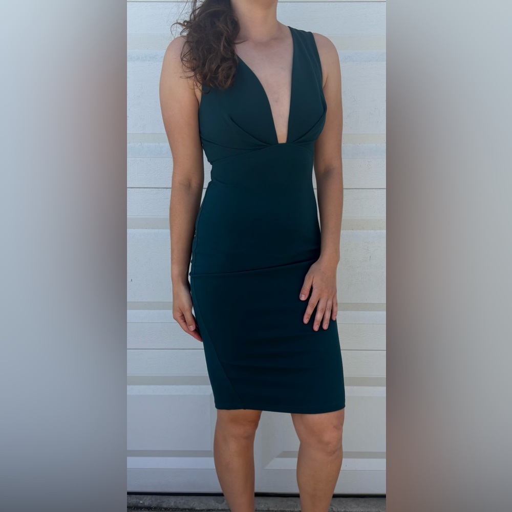 Emerald green dress